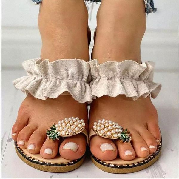 women flats slippers summer casual flip flops flowers pearl woman flat shoes 35-43 plus size comfortable female beach sandals #640h, Black
women flats slippers summer casual flip flops flowers pearl woman flat shoes 35-43 plus size comfortable female beach sandals #640h, Black