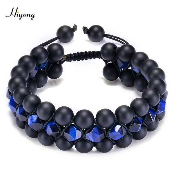 hiyong natural stone bracelets blue tiger eye beads bracelet three-layer black onyx bracelet for men jewelry gift
hiyong natural stone bracelets blue tiger eye beads bracelet three-layer black onyx bracelet for men jewelry gift