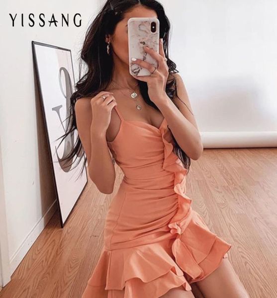 yissang ruffles v neck ruched bodycon mini dress women summer spaghetti strap backless sundress beachwear vestidos kg-938, Black;gray
yissang ruffles v neck ruched bodycon mini dress women summer spaghetti strap backless sundress beachwear vestidos kg-938, Black;gray