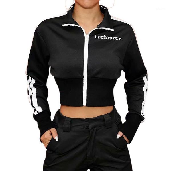 letter embroidery black slim zipper jacket women clothes 2020 new casual streetwear short jacket ladies coat1, Black;brown
letter embroidery black slim zipper jacket women clothes 2020 new casual streetwear short jacket ladies coat1, Black;brown