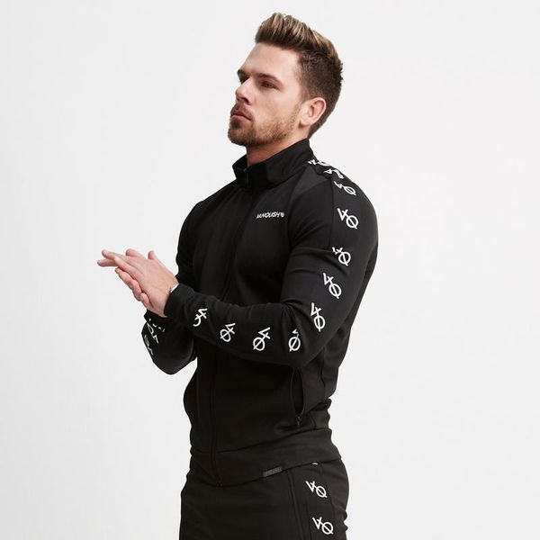 sports suit autumn casual clothes quick dry running short training long sleeve fitness pants men's sportswear, Gray 
sports suit autumn casual clothes quick dry running short training long sleeve fitness pants men's sportswear, Gray