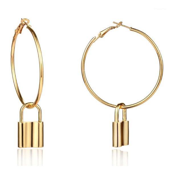 new fashion ladies earrings ring exaggerated punk alloy lock pendant ring earrings female decorations statement jewelry1, Golden;silver
new fashion ladies earrings ring exaggerated punk alloy lock pendant ring earrings female decorations statement jewelry1, Golden;silver