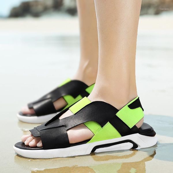 2020 new sandals for men summer man sandals pu leather shoes black youth beach shoes slip on casual beach sneakers mens1
2020 new sandals for men summer man sandals pu leather shoes black youth beach shoes slip on casual beach sneakers mens1