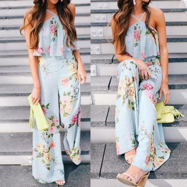 summer women chiffon strap floral sleeveless backless long wide leg trousers bohemian floral printed jumpsuit1, Black;white
summer women chiffon strap floral sleeveless backless long wide leg trousers bohemian floral printed jumpsuit1, Black;white
