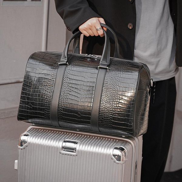 duffel bags tidog korean version of large-capacity fashion crocodile-print travel bag
duffel bags tidog korean version of large-capacity fashion crocodile-print travel bag