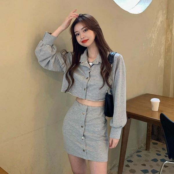 new women piece set women long sleeve long skirt two piece outfits for 2 set suit, White
new women piece set women long sleeve long skirt two piece outfits for 2 set suit, White