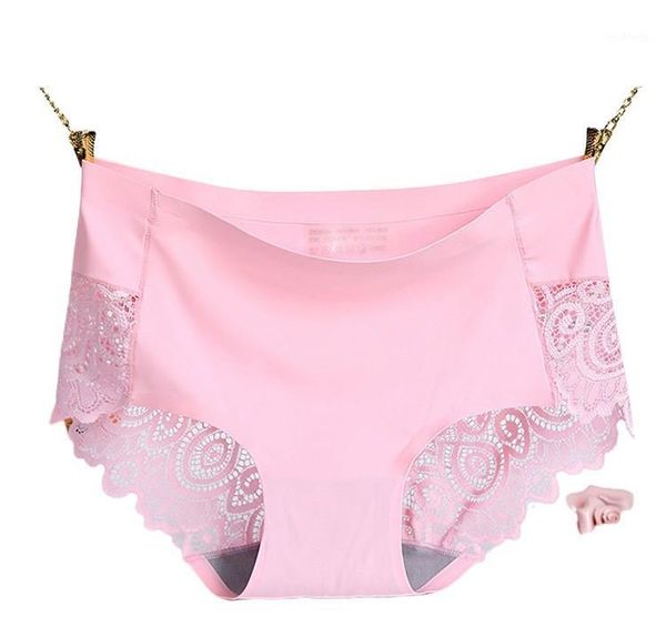 women lingerie seamless panties one piece lace underpants mid waisted lady brief solid color ice silk underwear1, Black;pink
women lingerie seamless panties one piece lace underpants mid waisted lady brief solid color ice silk underwear1, Black;pink