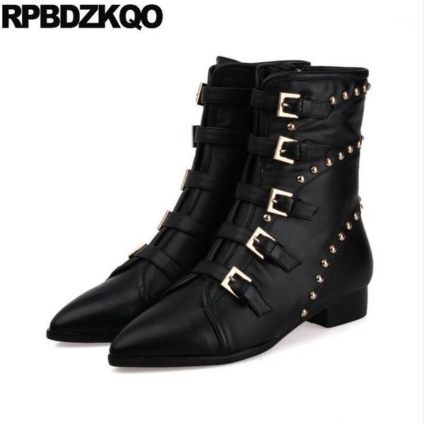 boots fall metal punk rock women stud autumn black pointed toe flat belts rivet genuine leather shoes brand female ladies 1
boots fall metal punk rock women stud autumn black pointed toe flat belts rivet genuine leather shoes brand female ladies 1