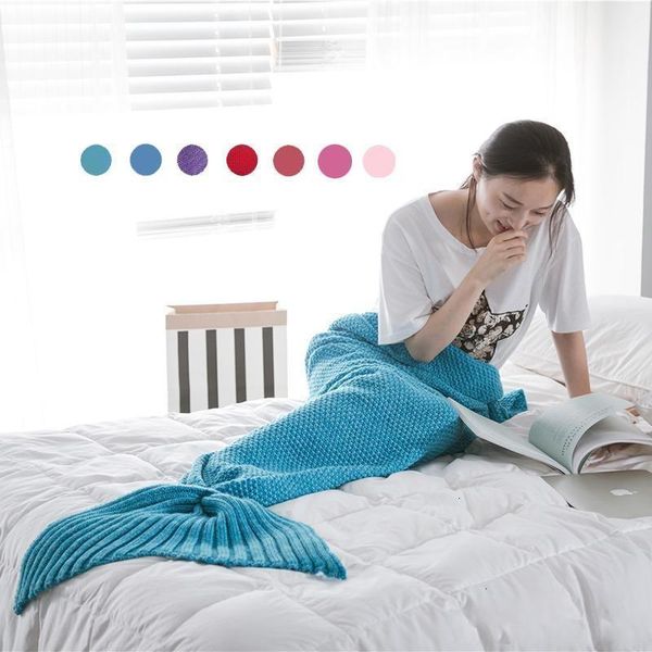 sofa quilt 70*140cm knit blanket mermaid rug cocoon sleeping sack tail blankets dhl free
sofa quilt 70*140cm knit blanket mermaid rug cocoon sleeping sack tail blankets dhl free