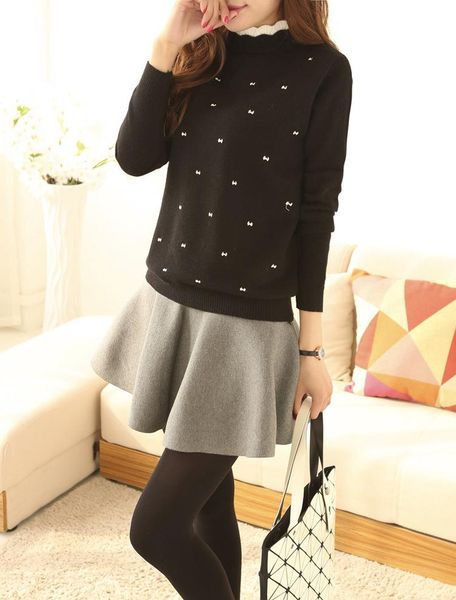 long sleeve boat neck slim knitted pullovers femme pull tight shirts jumper white, White;black
long sleeve boat neck slim knitted pullovers femme pull tight shirts jumper white, White;black