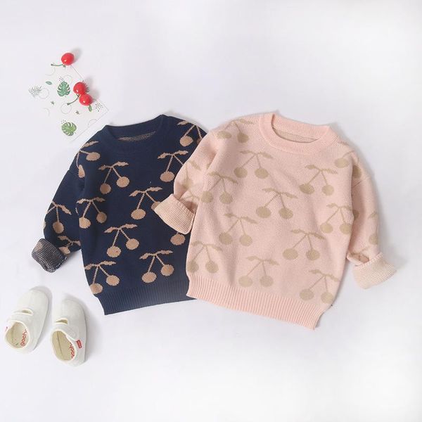 pullover 1-7y spring autumn baby girls loose long sleeve sweater print cherry sweaters children fashion lz252, Blue
pullover 1-7y spring autumn baby girls loose long sleeve sweater print cherry sweaters children fashion lz252, Blue