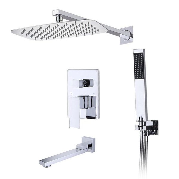 bathroom shower sets square set wall-mounted rain showerhead and cold mixing valve modern showers panel stainless steel for bath
bathroom shower sets square set wall-mounted rain showerhead and cold mixing valve modern showers panel stainless steel for bath