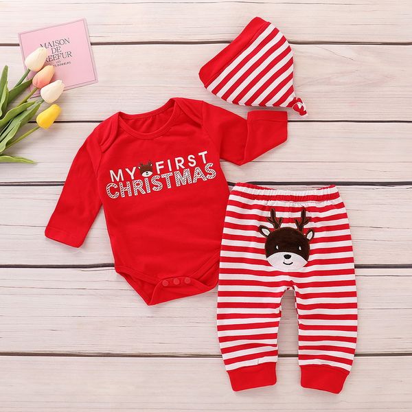 toddler baby boys girls christmas clothes cartoon elk print +pants+hat set outfits new year party red cute infant set d30 q1111, White
toddler baby boys girls christmas clothes cartoon elk print +pants+hat set outfits new year party red cute infant set d30 q1111, White