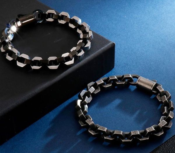 male chain bracelet men hip hop golden stainless steel mens friendship bracelets link 2020 friends jewellery11, Black
male chain bracelet men hip hop golden stainless steel mens friendship bracelets link 2020 friends jewellery11, Black