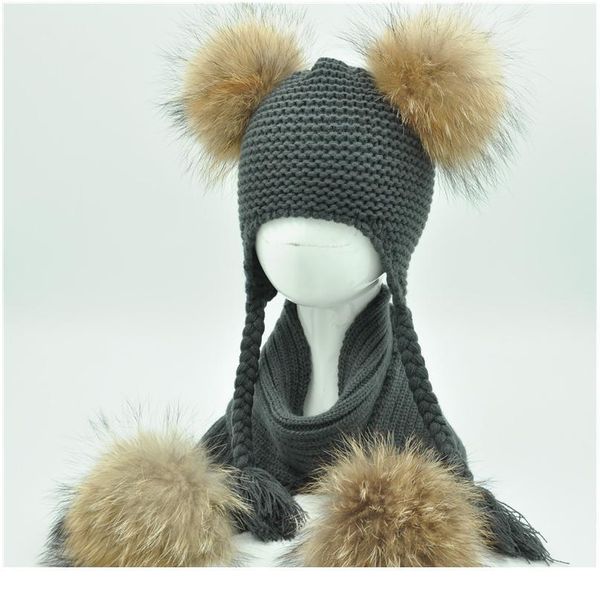 kids winter hat and scarf set children luxury big fur ball warm crochet beanie set real raccoon fur pom pom qyljyg, White
kids winter hat and scarf set children luxury big fur ball warm crochet beanie set real raccoon fur pom pom qyljyg, White