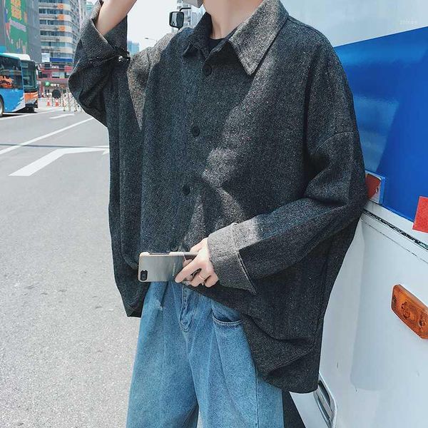2020 japanese style men's lattice printing woolen clothes coats thicken worsted loose shirt 3 color brand fashion shirts -2xl1, White;black
2020 japanese style men's lattice printing woolen clothes coats thicken worsted loose shirt 3 color brand fashion shirts -2xl1, White;black