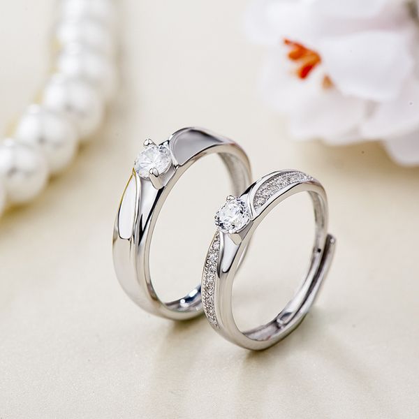 silver couple ring beautiful korean style sterling silver curve diamond-embedded mens and womens one pair ring factory wholesale
silver couple ring beautiful korean style sterling silver curve diamond-embedded mens and womens one pair ring factory wholesale