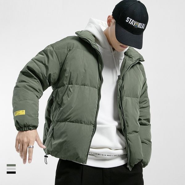 men down jacket thick warm winter mens casual solid parka coats windproof slim zipper outwear overcoat cotton-padded kg-414, Black
men down jacket thick warm winter mens casual solid parka coats windproof slim zipper outwear overcoat cotton-padded kg-414, Black
