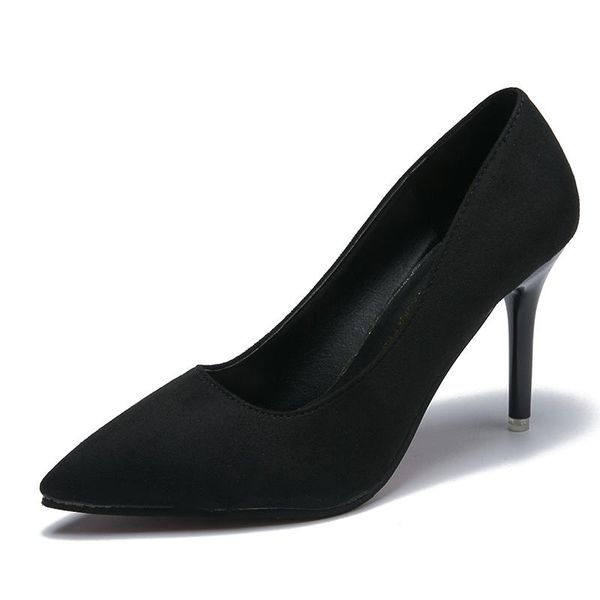 dress shoes woman pointed toe basic pumps women boat zapatos mujer office lady faux suede high heels u14-32, Black
dress shoes woman pointed toe basic pumps women boat zapatos mujer office lady faux suede high heels u14-32, Black