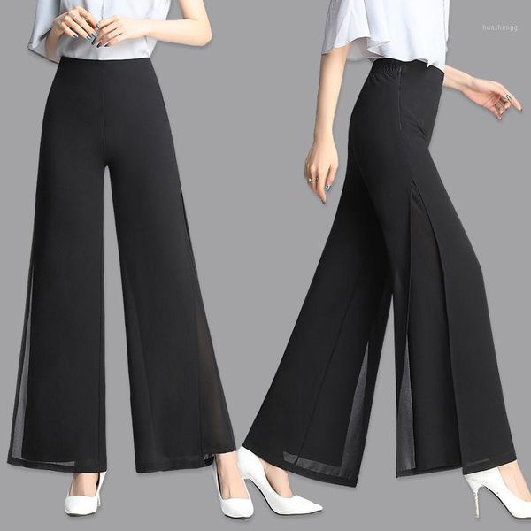 dance pant solid chiffon double deck long pants women's dance trousers cross pants casual wide leg1, Black;red
dance pant solid chiffon double deck long pants women's dance trousers cross pants casual wide leg1, Black;red