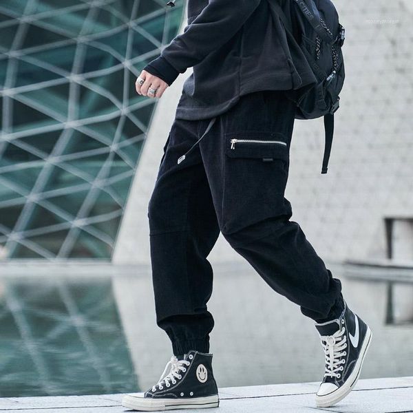 men's pants 2021 fashion joggers cargo men harem multi-pocket ribbons cotton man sweatpants streetwear casual mens1, Black
men's pants 2021 fashion joggers cargo men harem multi-pocket ribbons cotton man sweatpants streetwear casual mens1, Black