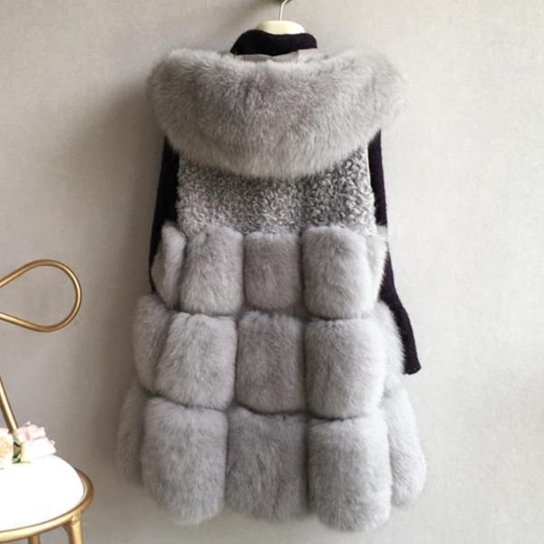 winter fashion women's hooded jacket faux fur vest coat fake fur waistcoat female sleeveless patchwork outerwear l10871, Black
winter fashion women's hooded jacket faux fur vest coat fake fur waistcoat female sleeveless patchwork outerwear l10871, Black