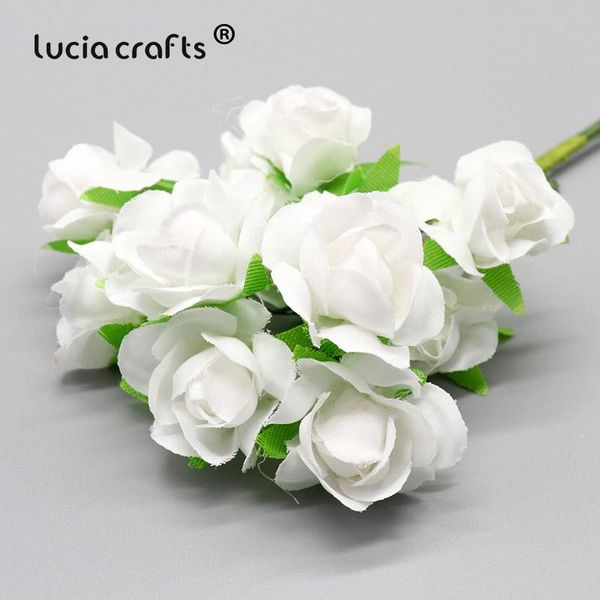 lucia crafts 6pcs/lot rose artificial flowers silk bouquet for wedding home diy decoration a0406
lucia crafts 6pcs/lot rose artificial flowers silk bouquet for wedding home diy decoration a0406