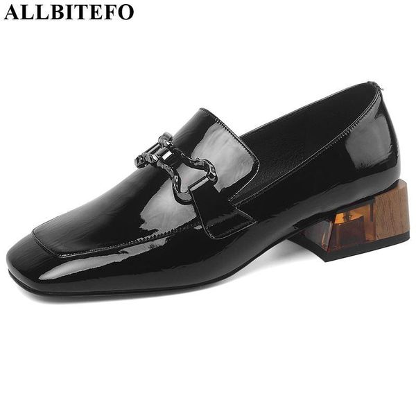 allbitefo comfortable square toe women heels natural genuine leather high heel shoes fashion spring thick heel high heels, Black
allbitefo comfortable square toe women heels natural genuine leather high heel shoes fashion spring thick heel high heels, Black