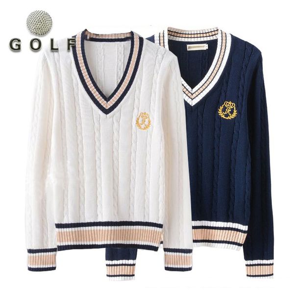 golf clothing women's long-sleeved sweater jacket v-neck primer warm sweater vest cotton knit, Red;blue
golf clothing women's long-sleeved sweater jacket v-neck primer warm sweater vest cotton knit, Red;blue