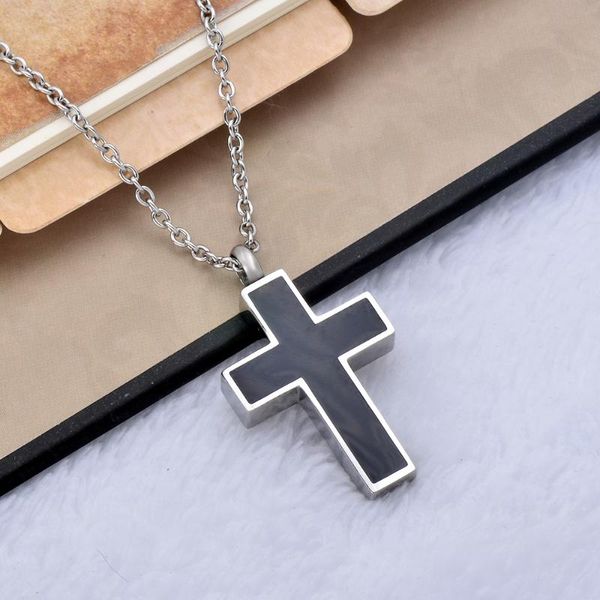 chains black plated ashes urns stainless steel cross urn necklace memorial jewelry cremation keepsake locket, Silver
chains black plated ashes urns stainless steel cross urn necklace memorial jewelry cremation keepsake locket, Silver
