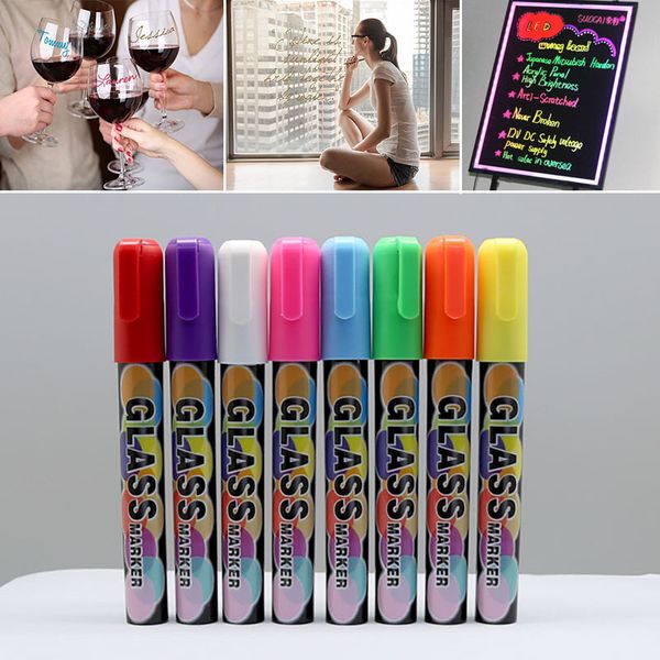 8pcs/lot wine glass markers pen vibrant colors charms fun flash pen write on any glassware easy erasable halloween chrstmas gift wx9-84
8pcs/lot wine glass markers pen vibrant colors charms fun flash pen write on any glassware easy erasable halloween chrstmas gift wx9-84
