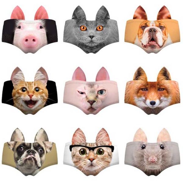 3d animal ears female lingerie briefs cat pig bulldog fox print underwear for women cute panties for lady, Black;pink
3d animal ears female lingerie briefs cat pig bulldog fox print underwear for women cute panties for lady, Black;pink