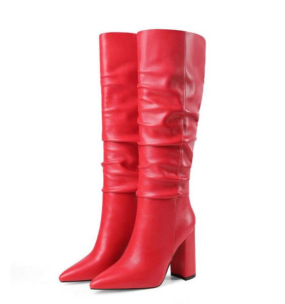 drop shipping fold boots woman lazy wide boots women thick heel pointed toe knee high red black beige brown winter shoes
drop shipping fold boots woman lazy wide boots women thick heel pointed toe knee high red black beige brown winter shoes