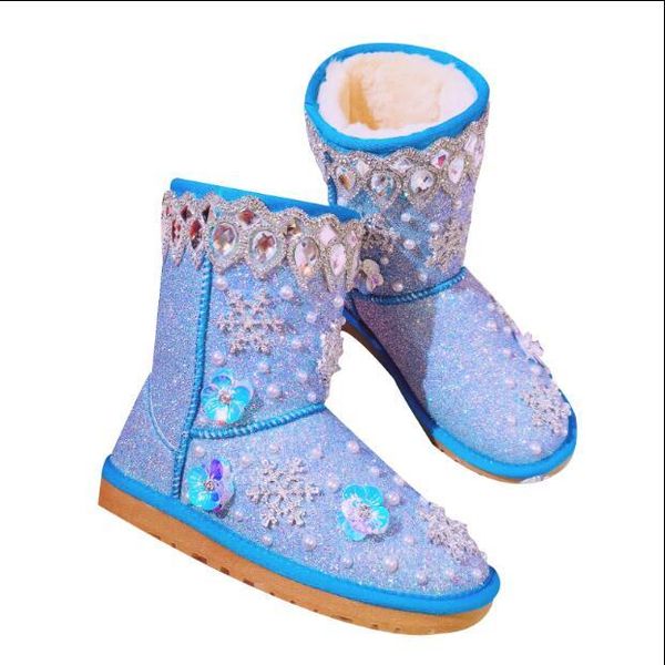 2020 sweet color snowflake romance ice tube flat sequins women's cotton shoes snow boots 4rw2, Black
2020 sweet color snowflake romance ice tube flat sequins women's cotton shoes snow boots 4rw2, Black