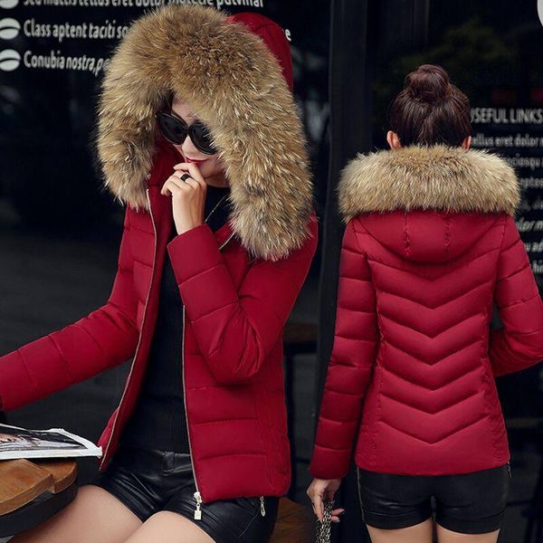 goohojio faux fur coat women long sleeve hooded neck zipper button plus size casual female outwear warm down jacket thick parkas, Black
goohojio faux fur coat women long sleeve hooded neck zipper button plus size casual female outwear warm down jacket thick parkas, Black
