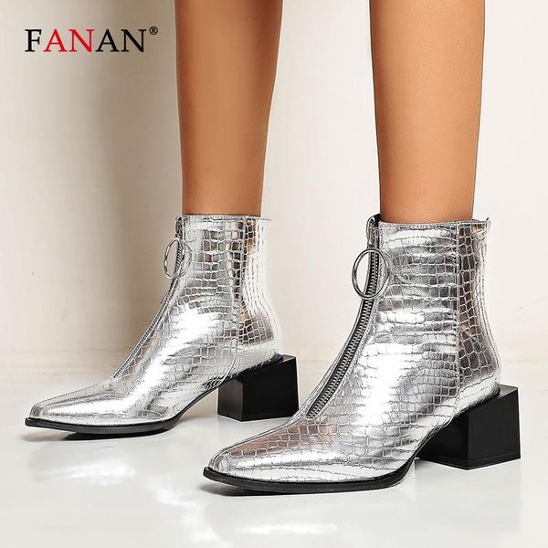 boots fanan silvery autumn winter ankle for women pointed toe western cowboy snake shoes woman square heel rubber, Black
boots fanan silvery autumn winter ankle for women pointed toe western cowboy snake shoes woman square heel rubber, Black