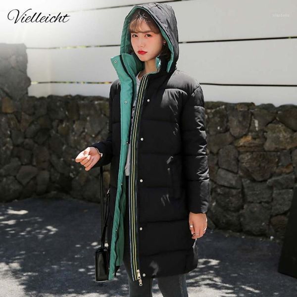 vielleicht new parkas women winter jacket coat long removable hooded outwear thick cotton padded female basic winter coat women1, Black
vielleicht new parkas women winter jacket coat long removable hooded outwear thick cotton padded female basic winter coat women1, Black