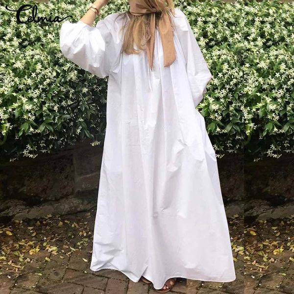 2020 celmia женщины maxi длинное платье повседневный сыпучие sexy v-образным вырезом с длинным рукавом фонарь плиссированные платье плюс раз, Black;gray
2020 celmia женщины maxi длинное платье повседневный сыпучие sexy v-образным вырезом с длинным рукавом фонарь плиссированные платье плюс раз, Black;gray