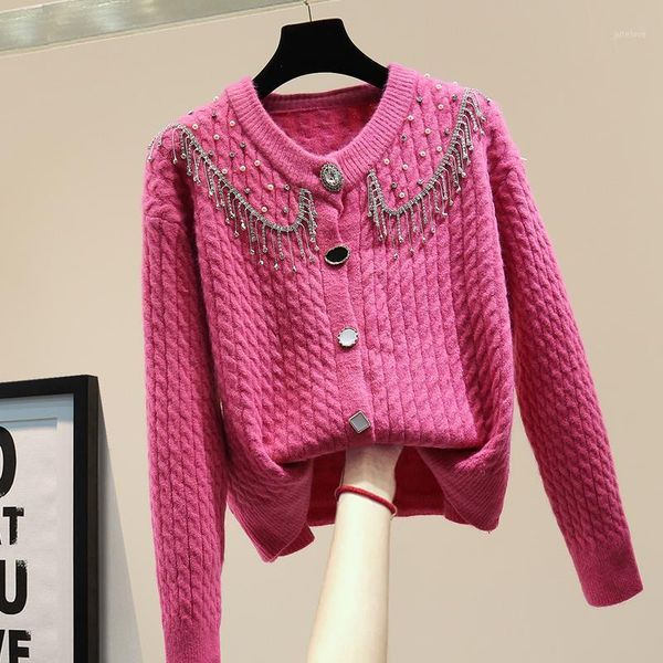 heavy industry beads knitted cardigan for women 2020 autumn winter diamond long sleeve casual all-match sweater girls sweaters1, White
heavy industry beads knitted cardigan for women 2020 autumn winter diamond long sleeve casual all-match sweater girls sweaters1, White