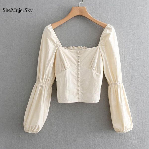 shemujersky vintage blouse women short ladies square collar retro long sleeve womens shirts blusas1, White
shemujersky vintage blouse women short ladies square collar retro long sleeve womens shirts blusas1, White