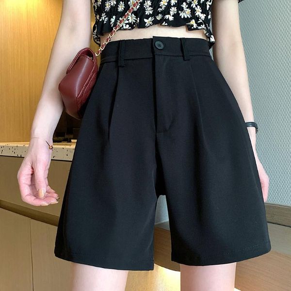 women wide leg shorts summer straight high waisted short pants casual office shorts nyz shop, White;black 
women wide leg shorts summer straight high waisted short pants casual office shorts nyz shop, White;black