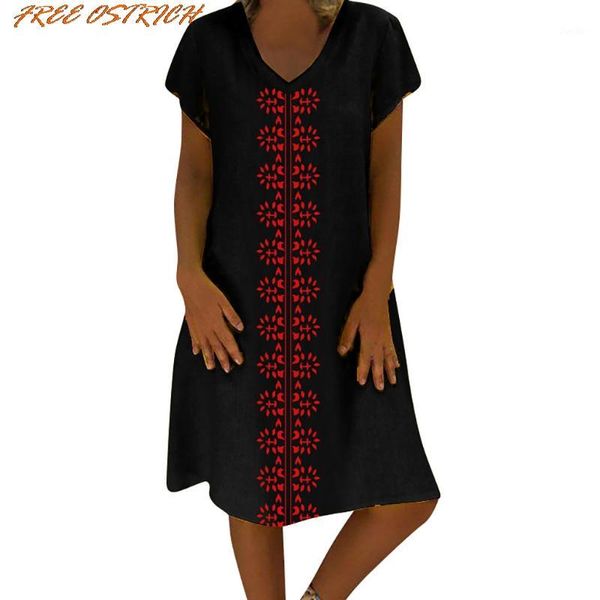 ostrich women summer style v-neck printed cotton and linen casual plus size ladies women dresses summer 2019 new arrivals1, Black;gray
ostrich women summer style v-neck printed cotton and linen casual plus size ladies women dresses summer 2019 new arrivals1, Black;gray