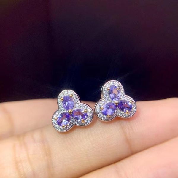 stud elegant engagement gift 100% natural and real tanzanite earring 925 sterling silver fine jewelry, Golden;silver
stud elegant engagement gift 100% natural and real tanzanite earring 925 sterling silver fine jewelry, Golden;silver