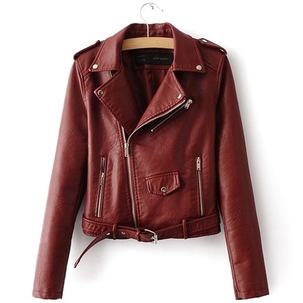 short film locomotive small black leather coat coat joker new winter leisure female pu leather jacket 201223
short film locomotive small black leather coat coat joker new winter leisure female pu leather jacket 201223