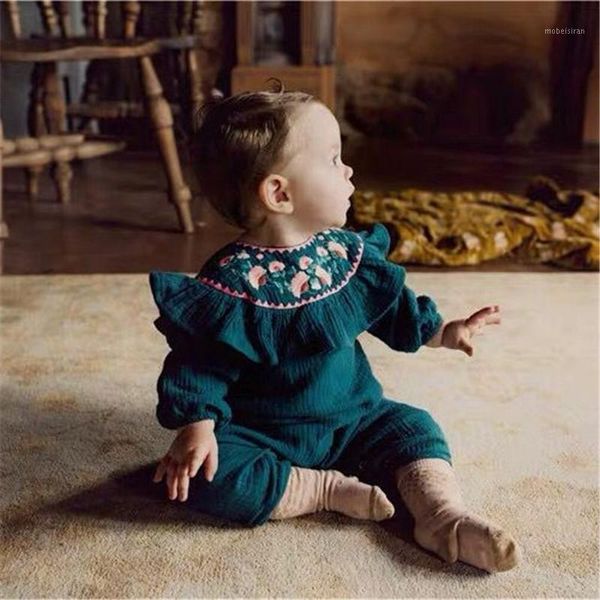 newborn baby girl clothes solid color flower print ruffle long sleeve knitted cotton romper jumpsuit one-piece clothes1, Blue
newborn baby girl clothes solid color flower print ruffle long sleeve knitted cotton romper jumpsuit one-piece clothes1, Blue