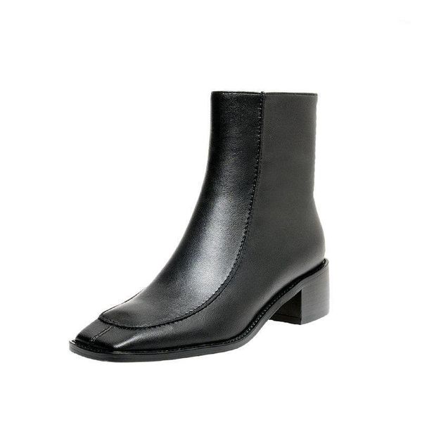 boots 2021 est genuine leather women ankle square toe med heels pumps office lady dress shoes woman1, Black
boots 2021 est genuine leather women ankle square toe med heels pumps office lady dress shoes woman1, Black