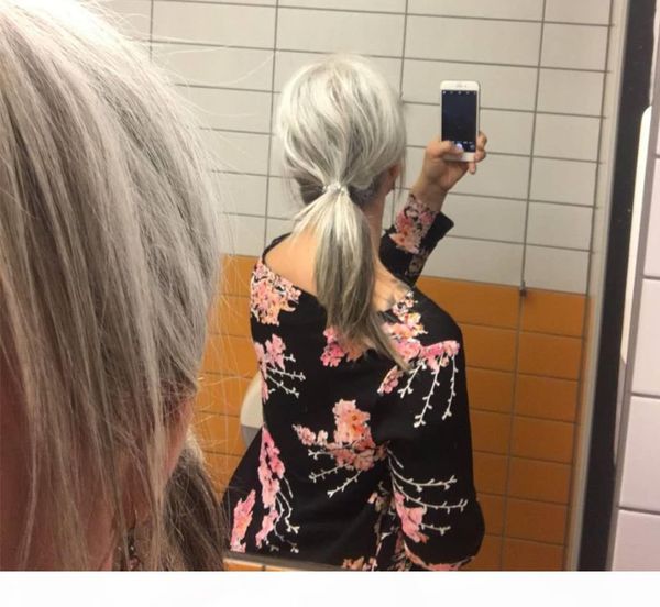 diva sillk straight grey real hair pony tail hairpiece drawstring clip in dye natural highlight salt and pepper gray human ponytail, Black
diva sillk straight grey real hair pony tail hairpiece drawstring clip in dye natural highlight salt and pepper gray human ponytail, Black