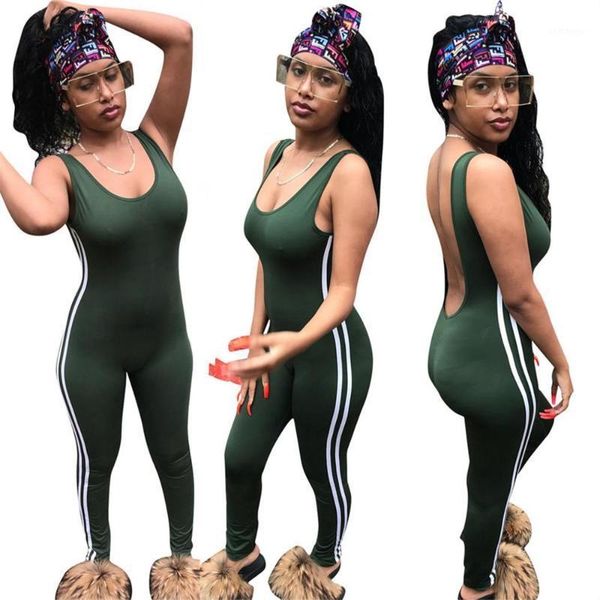 echoine summer side striped print jumpsuit women slim bodycon backless rompers playsuit club outfits trackstuit overall1, Black;white
echoine summer side striped print jumpsuit women slim bodycon backless rompers playsuit club outfits trackstuit overall1, Black;white
