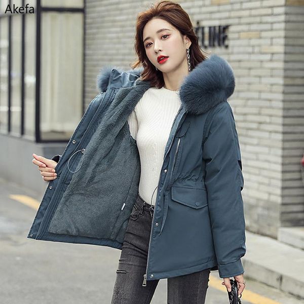new winter women parkas thick warm down cotton jacket coats big fur collar zipper padded parka pocket stand collar shiny coat, Black
new winter women parkas thick warm down cotton jacket coats big fur collar zipper padded parka pocket stand collar shiny coat, Black
