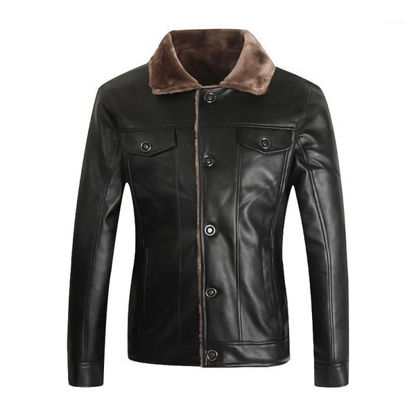 faux fur collar men faux leather jackets winter thicken coat windproof soft comfortable pu leather jacket plus size1, Black
faux fur collar men faux leather jackets winter thicken coat windproof soft comfortable pu leather jacket plus size1, Black